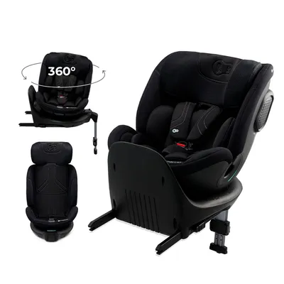 Produktbild von Kinderkraft XRIDER 2 i-Size Autositz, 40-150 cm, RWF bis 21 kg, 360° drehbar, SPS+, H-GUARD+, 8 Liegepositionen, Schwarz, mit Auto-Organizer