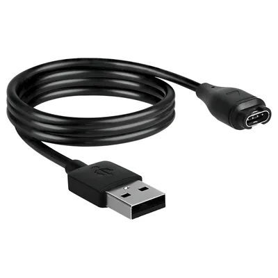 Obrázek produktu pro Avizar, USB nabíjecí kabel pro chytré hodinky Garmin silikonový 1m, černý
