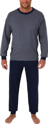 Produktbild von Herren Pflegeoverall langarm mit diagonalen Reissverschluss am Rücken 271 170 90 498 ; navy , XXL
