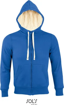 Immagine prodotto di SOLs 00584 | Giacca con zip unisex Sherpa / Felpa con cappuccio da uomo e da donna - Colore: Royal Blue - Taglia: XS