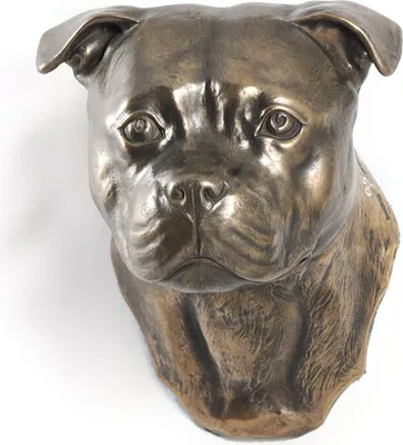 Produktbild von Englischer Staffordshire-Terrier - Hundestatue, hängende Büste, einzigartige Dekoration für Hundeliebhaber der Marke Art-Dog