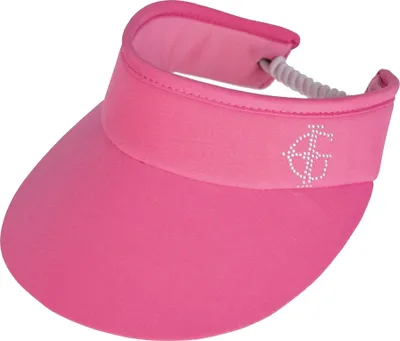 Immagine prodotto di Island Green - Visiera parasole Logo per donna - Emblema PB328 (Taglia unica) (Rosa)