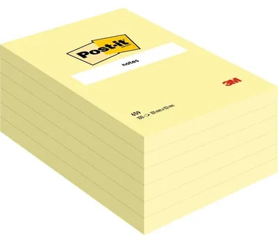 Produktbild von Post-it-MemoBlok 3M Post-It 659 102x152mm Gelb | 1 Stück