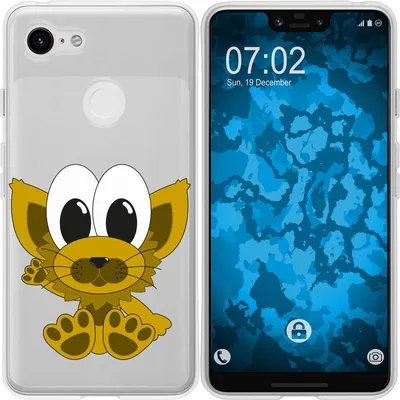 Produktbild von PhoneNatic Case kompatibel mit Google Pixel 3 XL Silikon-Hülle Cutiemals M7