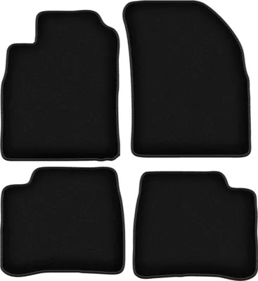 Produktbild von Wielganizator Velours-Autoteppiche – passend für Hyundai Sonata III (Limousine, Bj. 1999-2005) – schwarz, passgenau, mit Befestigungen set 4 Stk.