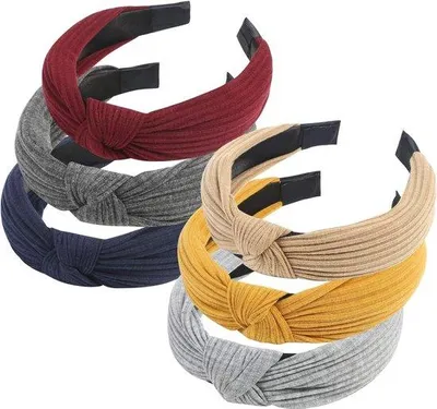 Produktbild von Famanu Haarband Set 6 Farben - Vintage Design
