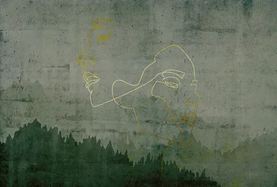 Produktbild von Tadessi Fototapete | Wald | 4.00 m x 2.70 m | Gelb | Grün | Wandbild | Digitaldruck