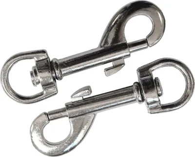Produktbild von Karabiner Metall Karabinerhaken, silberfarben, verschiedene Größen, Größe:C - B 13mm L 65mm