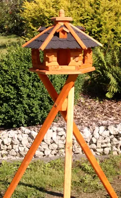 Produktbild von Vogelhaus mit Ständer 47x33 cm schwarz Typ 4