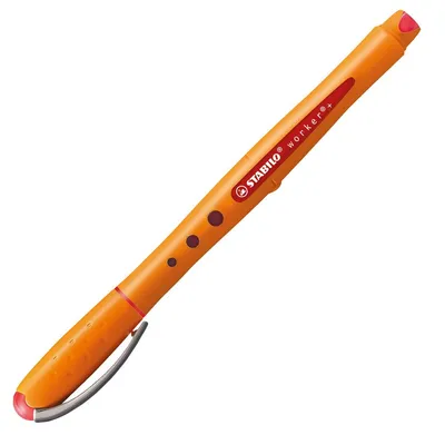 Image de Roller - STABILO worker+ - fin - stylo simple - rouge