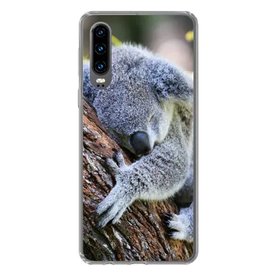 Produktbild von MuchoWow® Handyhülle Schutzhülle Hülle für Huawei P30 Koala - Kofferraum - Kuscheltier - Jungen - Mädchen Silikon Softcase Handy Hülle - Kartenbesitzer