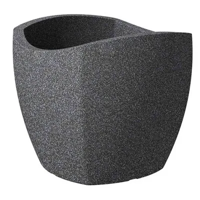 Immagine prodotto di Scheurich 256/40 Coprivaso Wave Globe Cubo Nero Granito - 39,4 cm x 39,4 cm x 35,5 cm; 55360