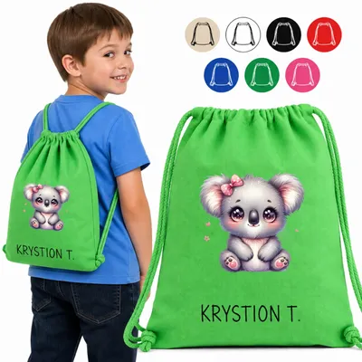 Obrázok produktu pre Taška Do Školy – Koala S Ružovou Mašlou A Bodkami