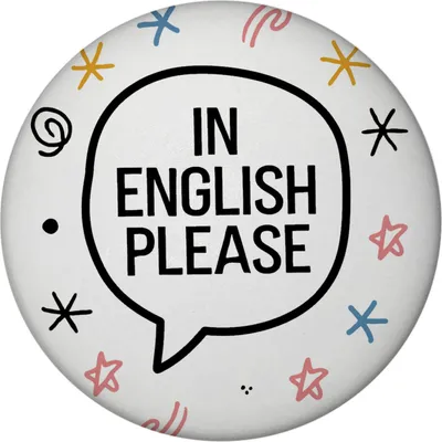 Produktbild von Sprechblase IN ENGLISH PLEASE Magnet