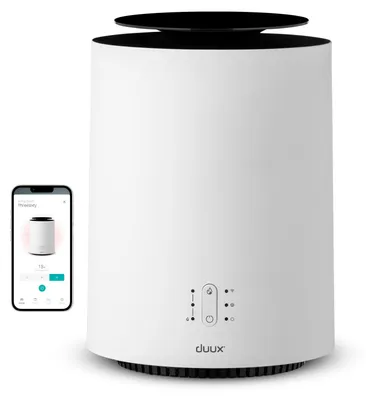 Produktbild von Duux Threesixty 2 Smart Keramik Heizlüfter - 360° Elektrische Heizung Mit 1800 Watt & 3 Leistungsstufen Elektroheizung - Heizlüfter Energiesparend Mit Intelligenter Steuerung - Heizlüfter leise & Heizgerät Weiß