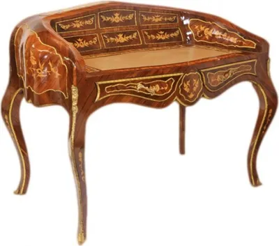 Obrázok produktu pre Casa Padrino luxusný barokový stôl mahagón sekretár 120 cm francúzsky štýl - antický štýl