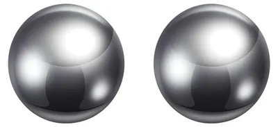 2 Präzisionskugeln 25 mm, 304 Edelstahl für Lager