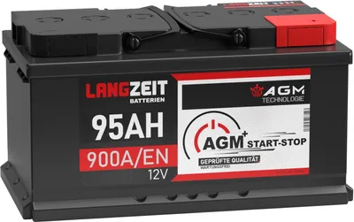 Produktbild von AGM Batterie 95Ah 12V Autobatterie Start Stop