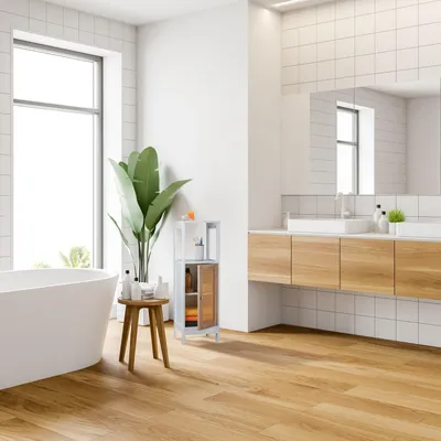 Obrázok produktu pre Kúpeľňová skrinka s 3 priehradkami