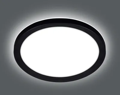 Produktbild von BLULAXA LED-Deckenleuchte, 12W, 3000K, 1200lm, warmweiß, IP20, schwarz