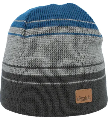 Image de Eisglut Rusho bonnet tricoté homme gris foncé bleu gris