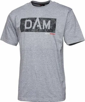 Produktbild von DAM Angelshirt Camovision Logo Tee Grey XL