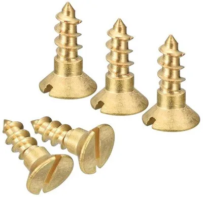 Produktbild von Schrauben M4 x 12 mm Messing 40 Stück Holzbearbeitung