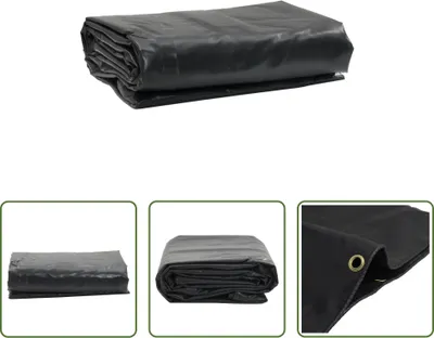 Imagen del producto de Lona protectora Living Store, color antracita, 6x8 metros, 650 g/m²