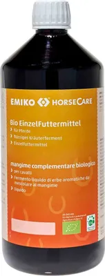Produktbild von Emiko HorseCare Einzelfuttermittel Bio 1L Flüssiges Kräuterferment für Pferde