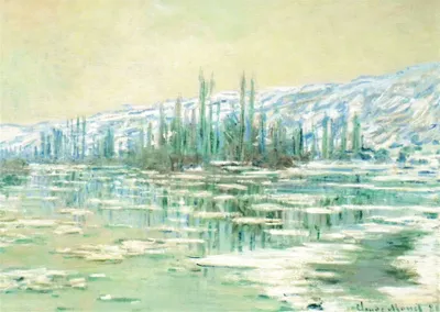 Produktbild von Kunstkarte Claude Monet "Eisbruch"