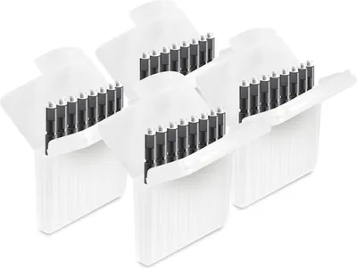 Produktbild von JB White 32 Cerumenfilter Mini-R WaxGuard kompatibel mit Signia Silk Im-Ohr-Hörgeräten, Signia-Ex-Hörer Mini-Receiver und MiniReceiver 2.0 - Ersatz-Hörgerätefilter miniReceiver WaxGuards, schwarz