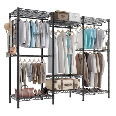 Produktbild von HOKEEPER Kleiderständer, robuster Schrankständer zum Aufhängen von Kleidung, Traglast 498 kg, tragbarer, verstellbarer Kleiderschrank