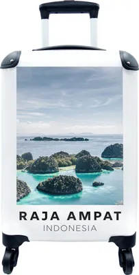 Produktbild von MuchoWow® MuchoWow® Koffer Handgepäck Trolley Rollkoffer Kleine Reisekoffer mit 4 Rollen - Indonesien - Meer - Insel - Cabin Size < 55x40x23 cm & 55x40x20 cm - Fotokoffer - Kabinenkoffer - Boardgepäck