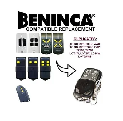 Produktbild von BENINCA TO.GO 2WP, BENINCA TO.GO 4WP Kompatibel Handsender, Ersatz,  Klon-Fernbedienung, Universal Handsender Ersatz