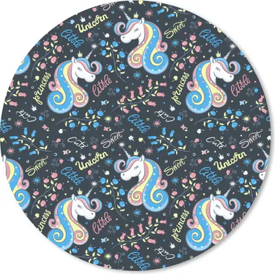 Produktbild von MuchoWow® Mauspad Mousepad Einhorn - Zitat - Regenbogen - Muster 40x40 cm - Mousepads - Maus Mat - Pad - Mausunterlage - Schreibtisch Accessoires