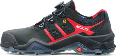 Produktbild von HKS Targa 4 BVTP S3 SRC ESD Boa Sicherheitsschuhe Schwarz/Rot 44 Schwarz/Rot