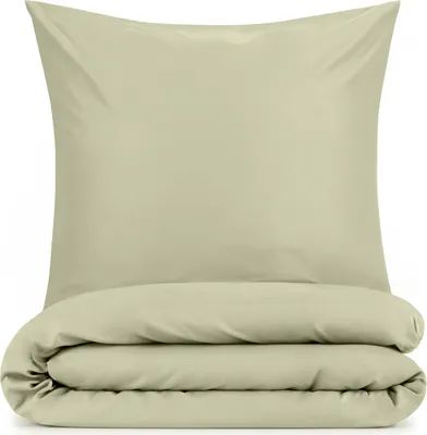 Produktbild von Blumtal Bettwäsche 140x200cm + Kissenbezug 40x80cm - Mikrofaser Bed Sheets 140x200cm - 2-er Set Bettwäsche Hellgrün