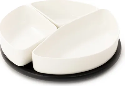 Zdjęcie produktu dla Półmisek do serwowania Półmisek do serwowania FELKO z białymi miskami 24cm HOMLA