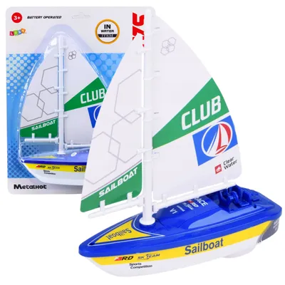 Produktbild von Segelboot, Wasserboot, batteriebetriebener Turbinenantrieb, blau