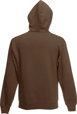 Obrázek produktu pro Fruit Of The Loom pánská mikina se zipem / bunda s kapucí BC360 (XL) (čokoládově hnědá)
