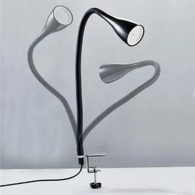 Produktbild von Klemmlampe - 4,8W, 400lm, LED, mit Stecker, dimmbar, warmweiß, schwarz