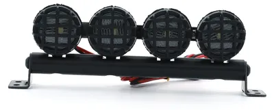 Produktbild von LED-Licht-Dachlampen-Zubehoer-Kit 4-Licht-Ersatz fuer 1/10 Traxxas TRX-4 Trx4 Axial SCX10 90046 RC4WD D90 KM2