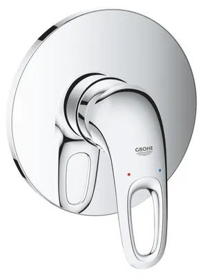 Produktbild von Grohe Eurostyle Einhand-Brausebatterie, Unterputzmontage, offener Hebelgriff, Fertigmontageset, 24048003
