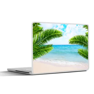 Produktbild von MuchoWow® Laptop Aufkleber Sticker Cover Tropisch - Strand - Meer 40x30 cm - Laptop Dekoration - Selbstklebend