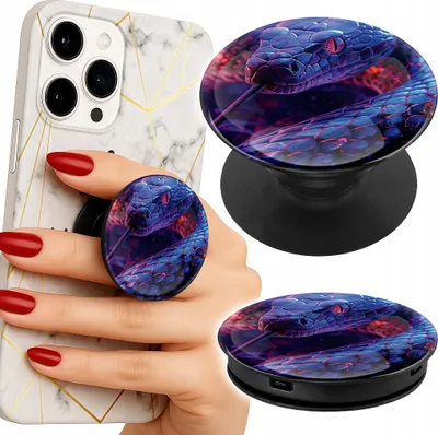 Image de Support pour téléphone portable Popsocket Patterns de pêche Canne à pêche
