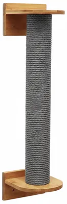 Imagen del producto de Árbol rascador de 66 cm para gatos, montable en la pared, con poste de sisal