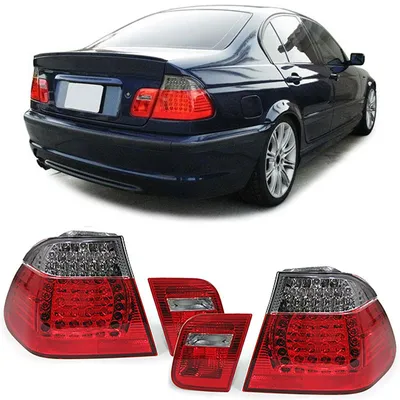 Für BMW 3er E46 Limousine ab 2001-2005 LED Rückleuchten in Rot Schwarz in der Farbe Rot von Carparts-Online GmbH