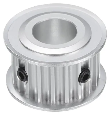 Tandriemschiene 20 Zähne, 1/2" Bohrung, 5 mm Teilung, Alu