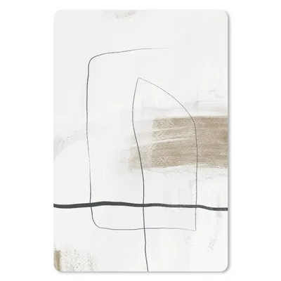 Produktbild von MuchoWow® Mauspad Mousepad Kunst - Farbe - Schwarz - Weiß 18x27 cm - Mousepads - Maus Mat - Pad - Mausunterlage