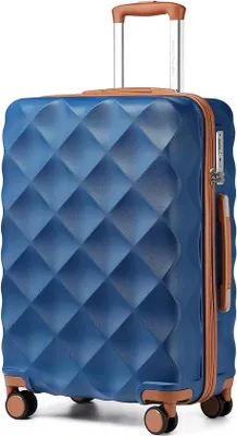 Produktbild von Famanu Hartschalenkoffer Trolley mit TSA-Schloss und 4 Rollen - Blau